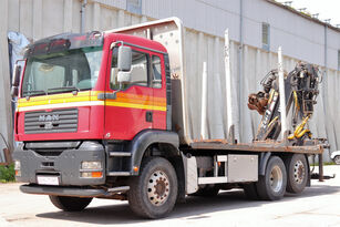 camion forestier MAN TGA26.430 E4 6x2 Retarder Kran BJ 2012 !