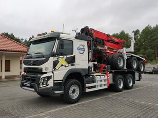 camion forestier Volvo FMX 540 + remorque forestière