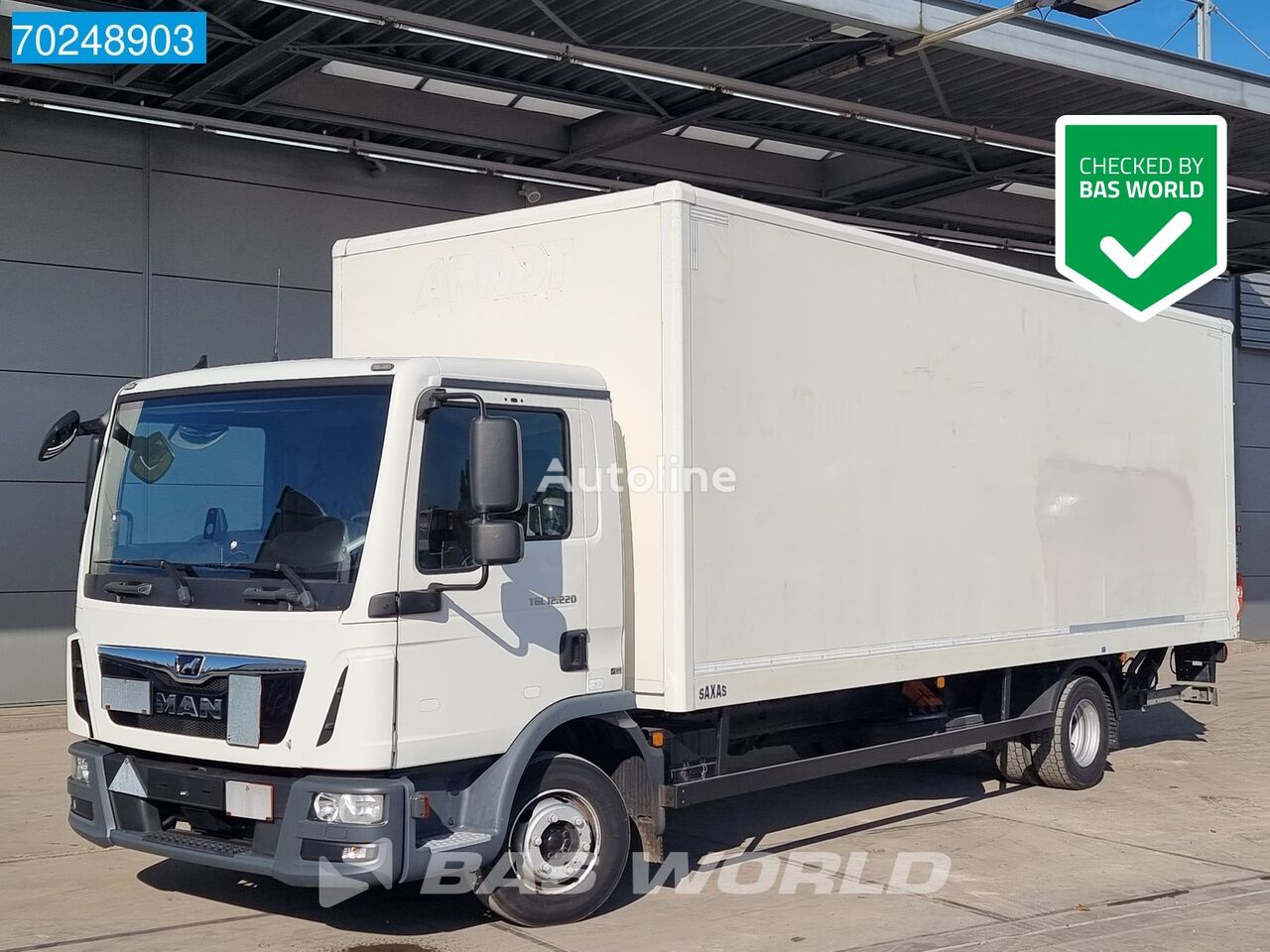camion fourgon MAN TGL 12.220 4X2 12Tons Manual Ladebordwand Euro 6