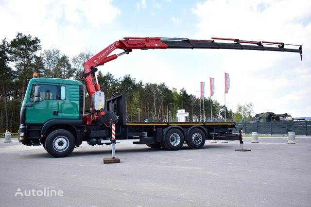 camion plate-forme MAN TGA 26.360 6x2 FASSI F 420 XP Crane Kran