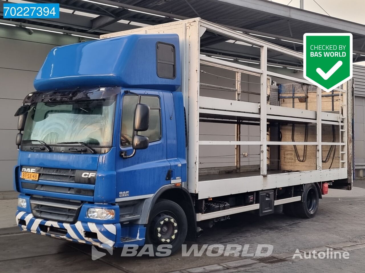 camion plateau DAF CF75.310 4X2 NL-Truck Ladebordwand winch Euro 5