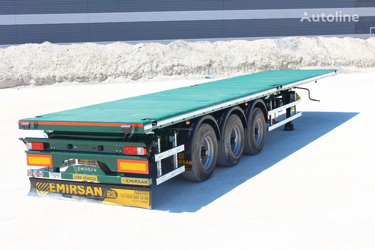 semi-remorque porte-conteneurs Emirsan Immediate Delivery From Stock13.60 METER FLATBED | 2023 EMIRSAN neuf